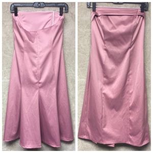 🌷Strapless blush pink dress 💕